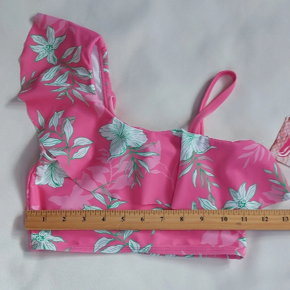 Kanu Surf Girls Julia upf 50+Beach Sport one Shoulder Tankini Two Piece Swimsuit
